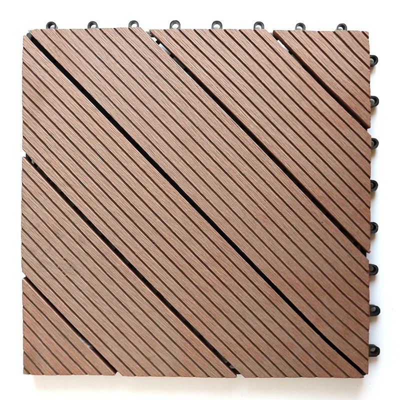WPC Deck Tiles Waterproof Eco-Friendly DIY Composite Interlocking Flooring Tiles