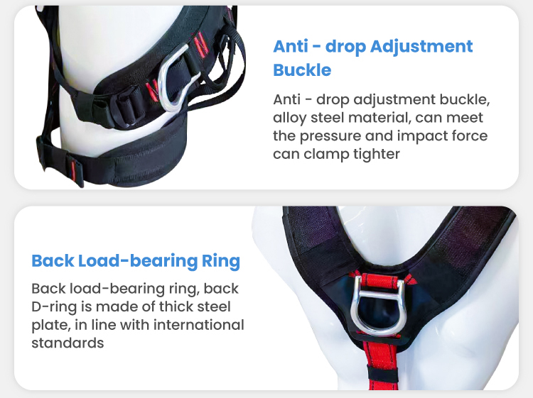 Hot sale construction scaffolding industrial safety working d ring adjustable safety belt