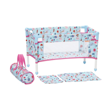 OEM Doll Stroller Factory Hardware and Plastic Cuby Portable Doll Travel Bed for Kids - Hot Sale Travel Bed