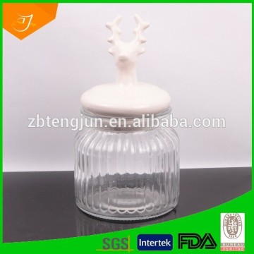 glass jar,airtight glass jar,storage glass jar with ceramic lid