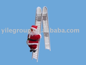 9&quot;snata climbing staircase /santa toys/electrical santa