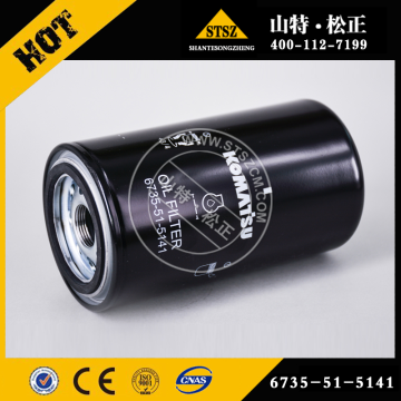 Filtro de aceite 6735-51-5141 para Komatsu PC250HD-6Z