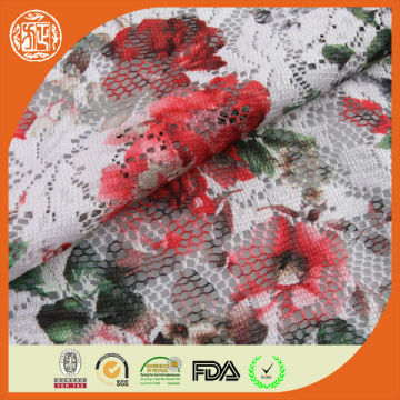 printed lace fabric for dressing