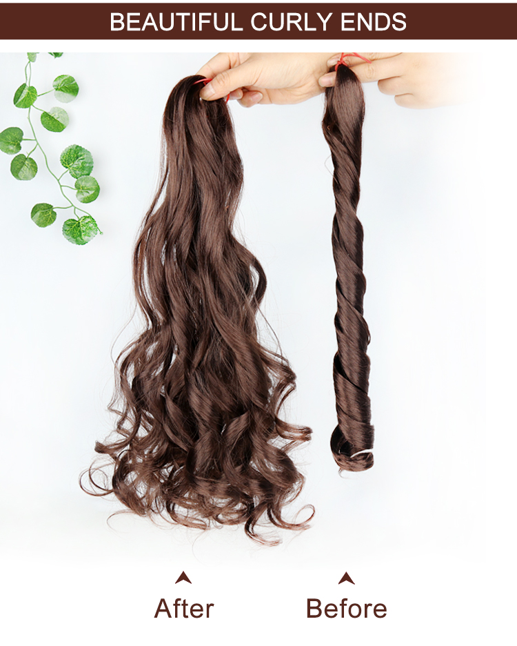 synthetic braiding attachments hair braids extensions curly curl hair wavy braiding hair