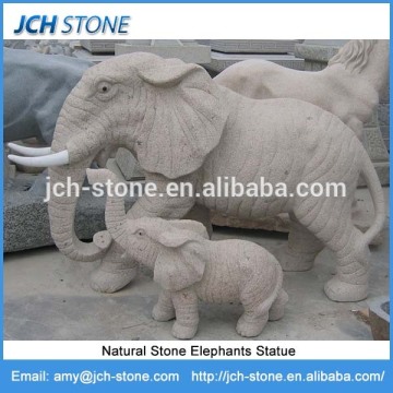 Garden stone granite animal carvings