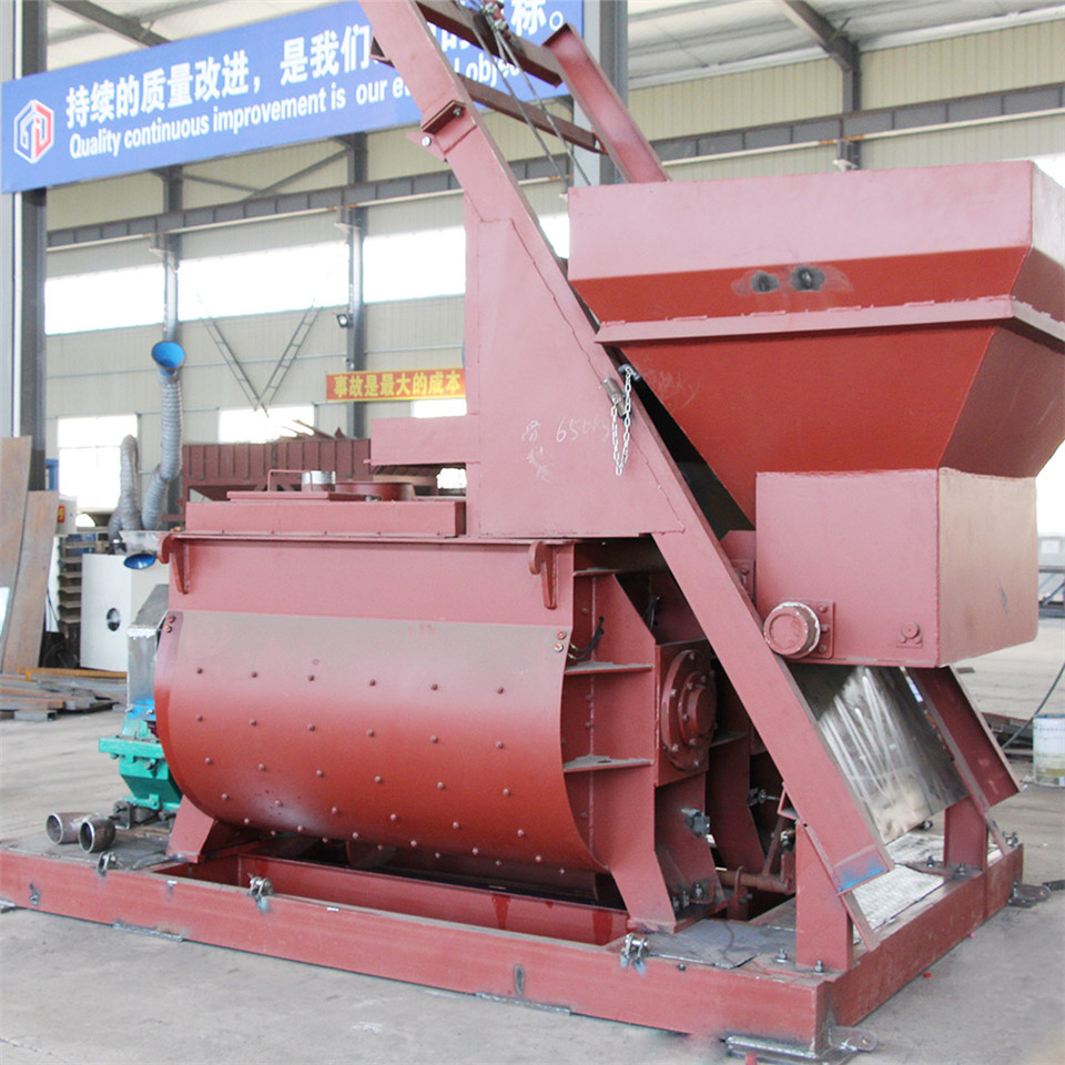 Double shaft self electrical motor concrete mixers