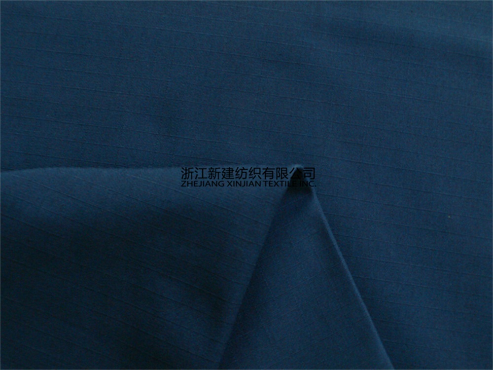 Navy Blue Nylon Cotton Rip-stop Uniform Fabric