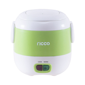 Green Mini Size 0.3L Plastic Body Rice Cooker