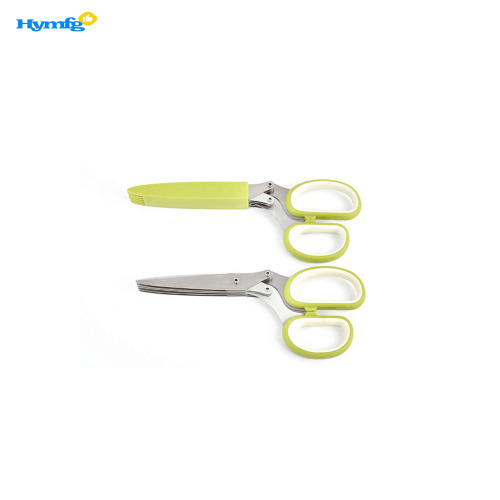 With 5 Stainless Steel Blades Herb Scissors