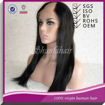 Human hair u part wig,u part wig,side part lace front wig