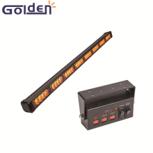 Dual color strobe traffic advisor led directional lightbar for emergency vehicle
