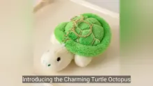 Cute Turtle Octopus Plush Keychain