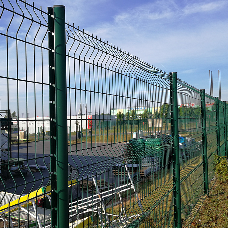 PVC 3D Triangle Weld Wire Mesh Guardrail Fence