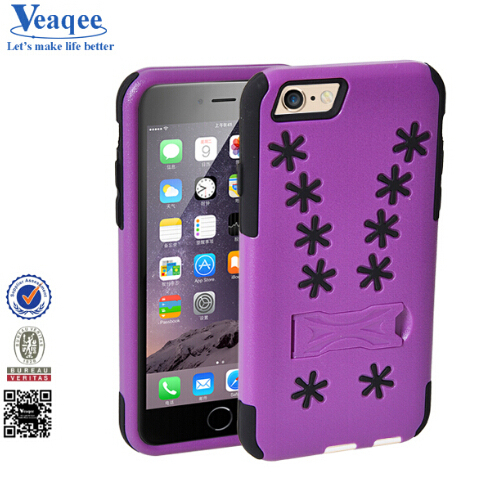 2 In1 New Design Holster Plastic Silicone Case for iPhone 6 4.7"