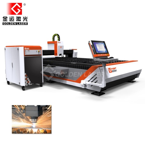 1kW serat lembaran logam Laser Cutting mesin untuk Carbon Steel, Stainless Steel, aluminium