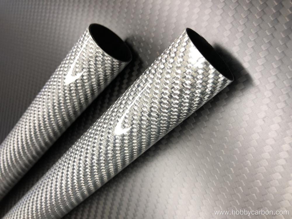 3K weave glossy matte carbon fiber pole tubing