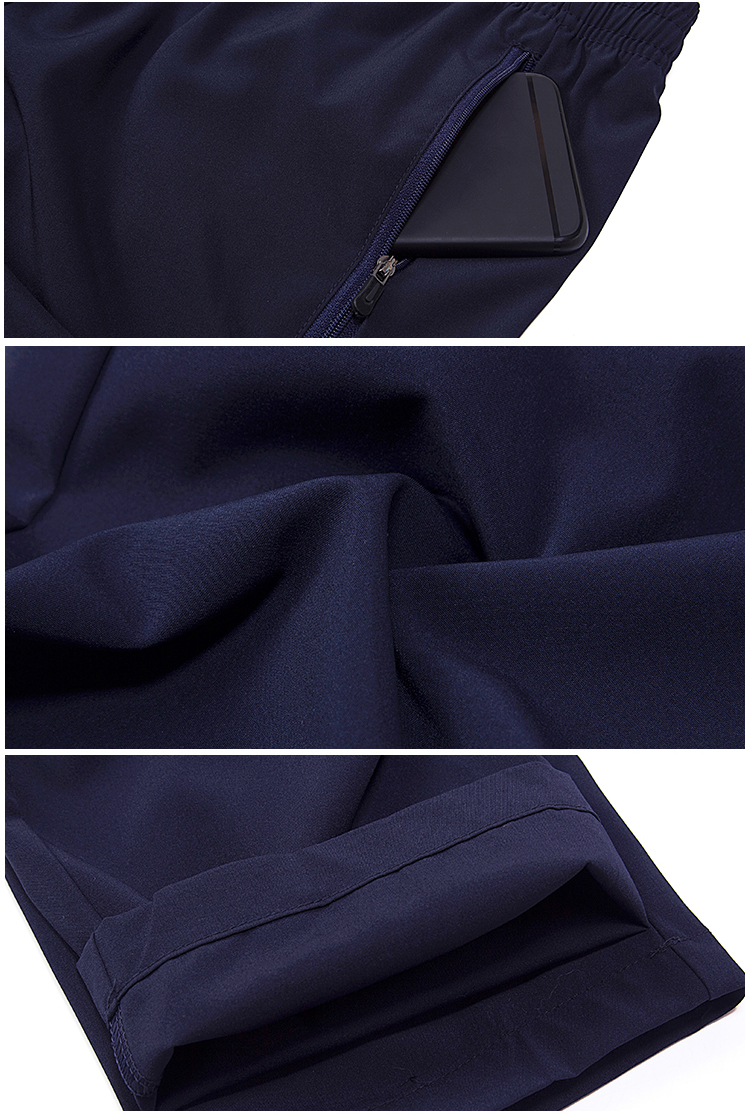 Pocket zip trousers elastic pants designs for men workwear trousers fabric cycling pants