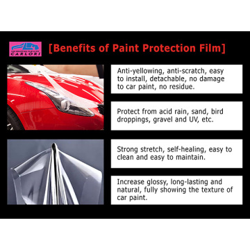 맑은 자동차 페인트 보호 필름