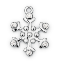 Wholesale 925 silver christmas charm jewelry accessory for DIY