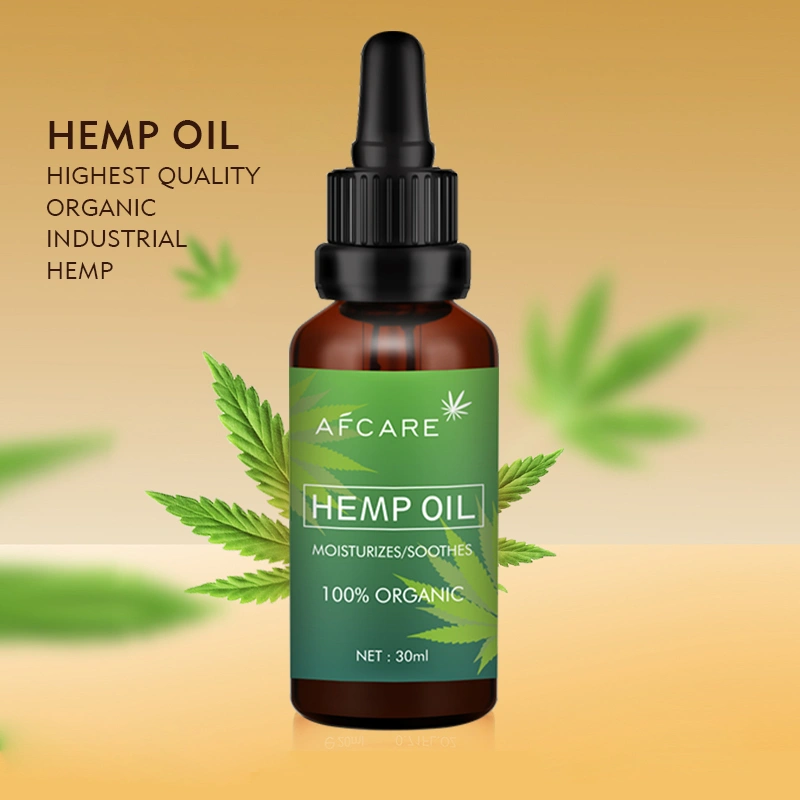 ODM/OEM Relax Soothes The Skin Therapeutic Grade Natural Organic Cold Pressed Hemp Oil Anti-Acne