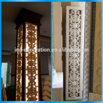 Gorgeous design interior lighted columns