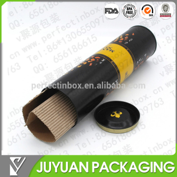 Fancy tin tube for wine bottle packaging tin box for wine