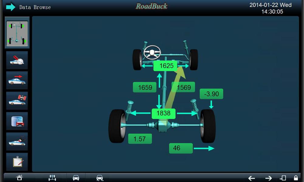 Road Buck 2.0 Software G581 Wheel Alignment Machine for Sale