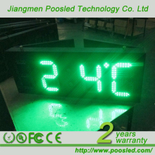 Outdoor Time and Temperature LED Display