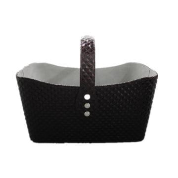 faux leather storage basket wholesale