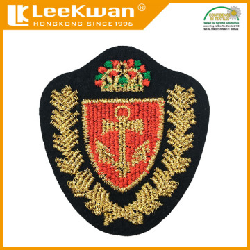 machine-made metal embroidered patch
