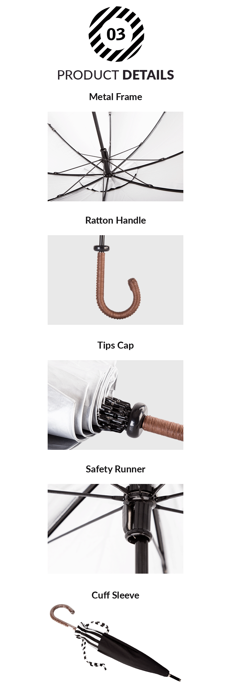 ร่มพับพร้อมที่จับโค้ง folding umbrella with curved handle