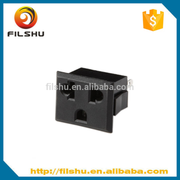 3-pin plug female AC power socket