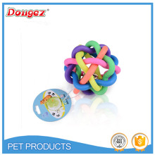 2016 Best Selling rainbow color Squeaky funny Ball Dog chewing Toys