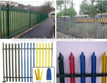 galvanized and pvc coated steel palisade fence, palisade,euro fence