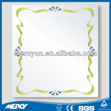 Blue Flower Pattern Mirror 4 mm Blue Flower Pattern Mirror