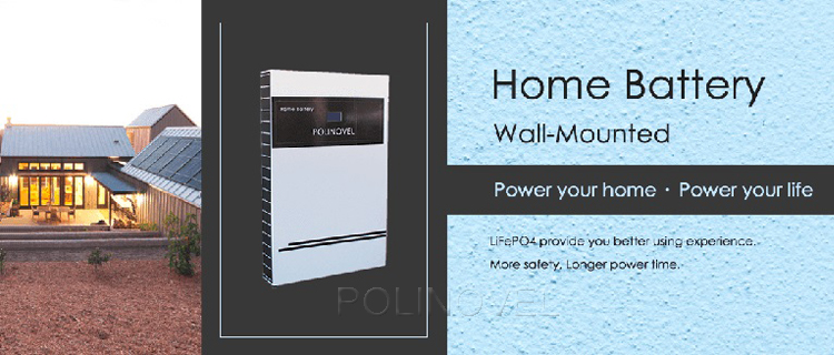 Polinovel Lifepo4 Lithium Home 48v 5kwh Energy Storage Solar Battery