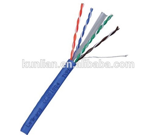 1000 feet shielded Cat6 blue belden cat6 cable /multi core cat6 cable