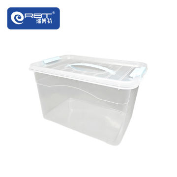 Large transparent storage box with multiple functions