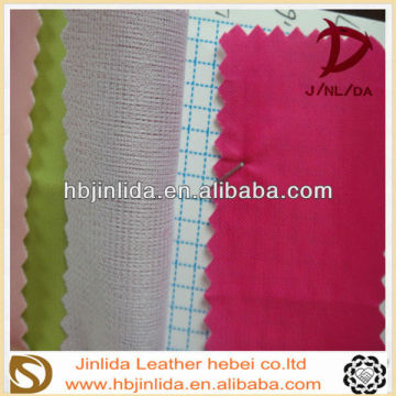 twill pattern calendering leather synthetic for luggage