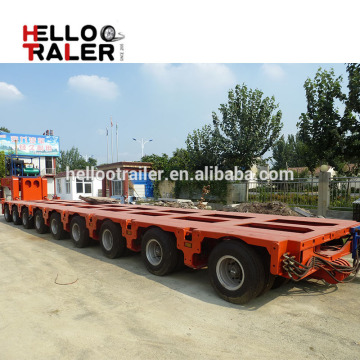 Multi axles 200 ton hydraulic modular trailer flatbed semi trailer for sale