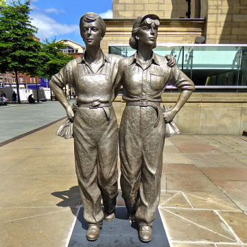 Custom classical art deco figures lady sculpture bronze woman statue