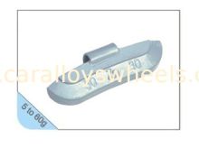 5 G - 60 G Alloy Wheel Balancing Weights With Zinc Material