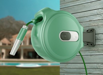 garden automatic rewind hose reel