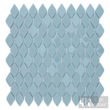 Blue mosaic pool tiles