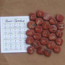 Red jasper rune stone sets