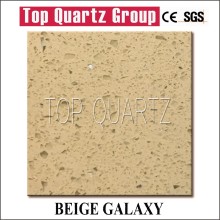 Hot sales beige crystal quartz stone slab,Surface polished quartz stone