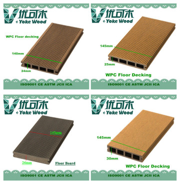 Anti-sun prefab long lasting composite decking