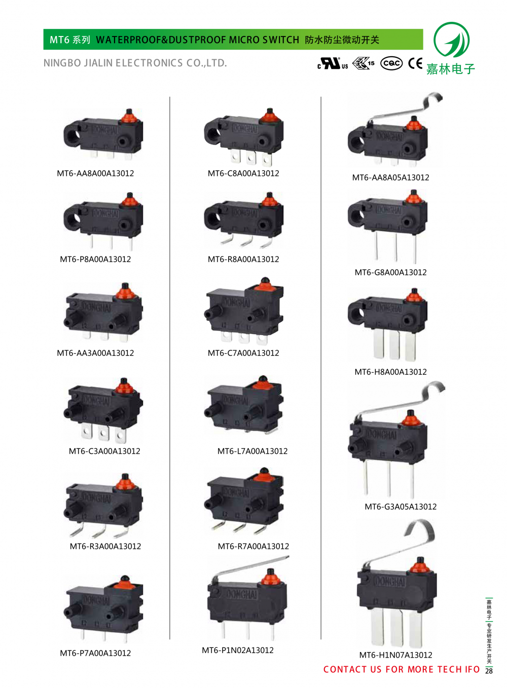 Sealed Micro Switch