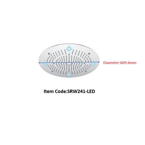 LED rundt dusjhode