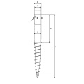 HDG Ground Screw For Photovoltaic Ground Mounting